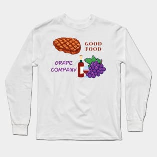 Fruit Pun Grape Company Long Sleeve T-Shirt